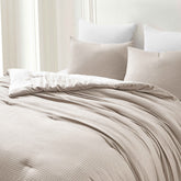 Kathy Ireland 3-Piece Waffle Down Alternative Comforter Set